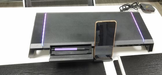 Dudukan Monitor Logam SECC Dengan Hub USB3.0 / Pengisian Nirkabel